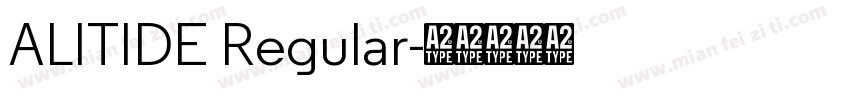 ALITIDE Regular字体转换